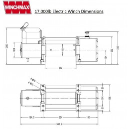 Winchmax 17000lb Stahlseil