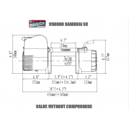 Warrior Samurai 9500lb Synthetikseil